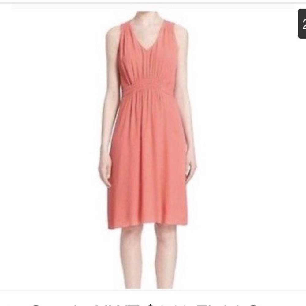 Kate Spade Crepe Tie Back Midi Dress